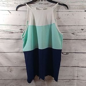 Hailey & Co. Color block blouse Medium